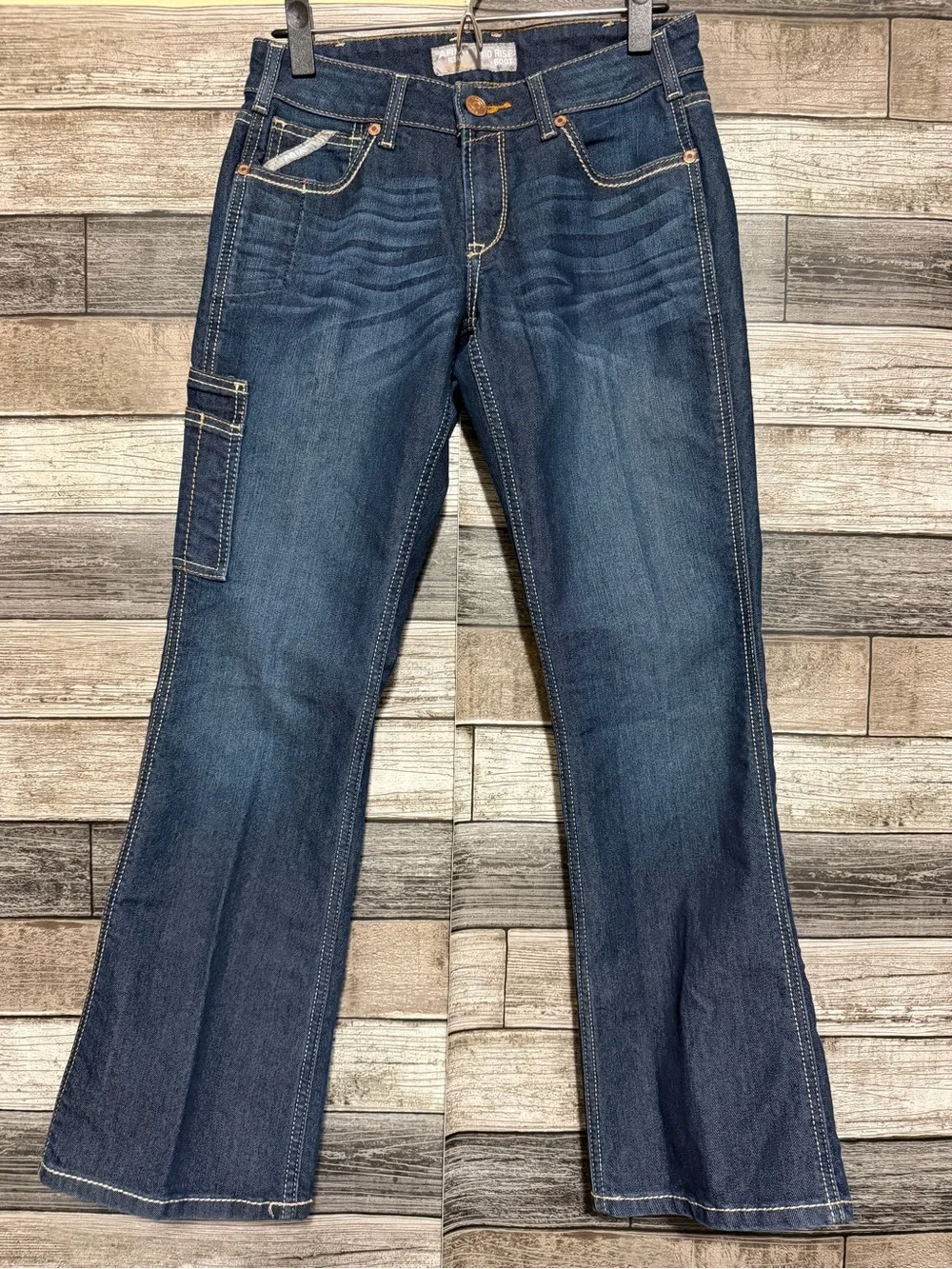 Ariat Rebar Mid Rise Boot Jeans Women’s 28S Blue Denim Stretch (Inseam 29)